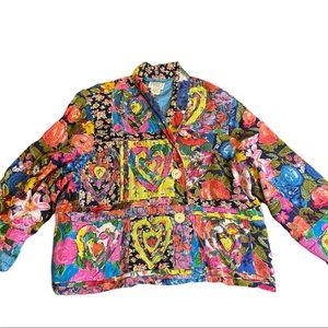 colorful quilted patchwork jacket